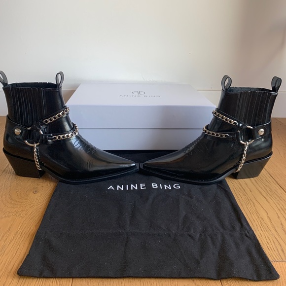 ❌[SOLD]❌Anine Bing Harris Boots || Black - Picture 7 of 8